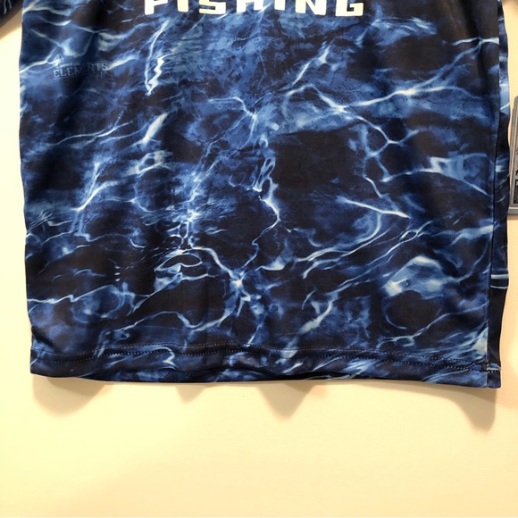 Mossy Oak Fishing Short Sleeve Rash Guard Blues Youth 10-12 New - Picture 8 of 16